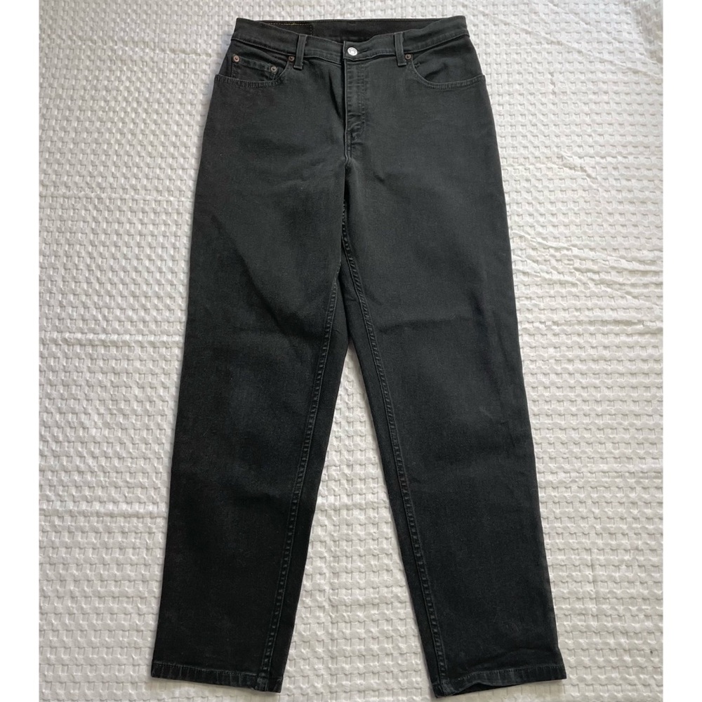 Vintage Y2K‎ Levi’s 550 Jeans 12 Misses Short Womens Relaxed Tapered Black